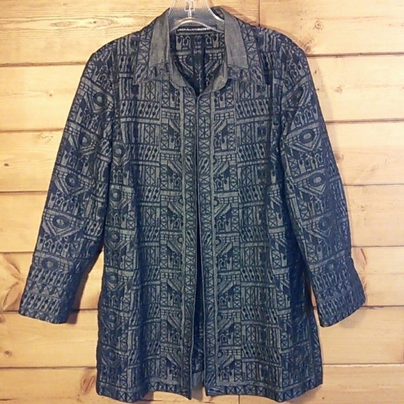 Linda Allard Ellen Tracy | Embroidered Jacket S - Picture 1 of 6